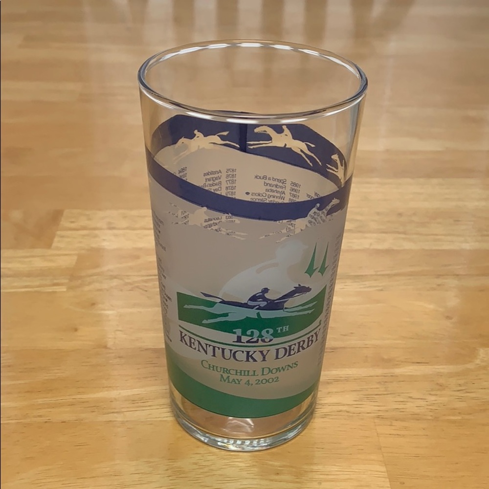 2002 Kentucky Derby glass